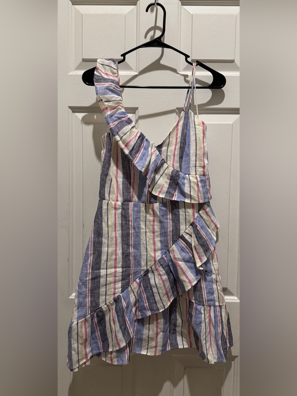 Parker Dress Lollie Stripe Linen Dress Size 4